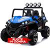 Mondial Toys MONDIALTOYS Macchina Elettrica per Bambini 2 Posti 24V Fuoristrada Maxi Buggy con Ampio Sedile - Auto Elettrica per due Bambini Full Optional (Blu)