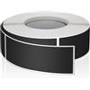 Meitaat Adesivi rettangolari di colore nero, 7,6 x 2,5 cm, autoadesivi per trasloco, 500 pezzi