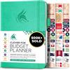 Clever Fox Budget Planner - Expense Tracker Notebook. Monthly Budgeting Journal, Finance Planner & Accounts Book to Take Control of Your Money. Undated - Start Anytime (Emerald, A5 (14.25 X 21 cm))