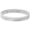 Fossil Anelli a fascia da donna in acciaio inossidabile, Argento nuvola, 6