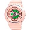 TONSHEN Donna Digitale Sportivo Orologi da Polso 50M Impermeabile LED Elettronico Analogico Quarzo Doppio Tempo Orologio Allarme Cronometro (Rosa)