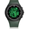 CIVO Orologio Uomo da Polso Digitale: Cinturino Gomma Verde - Militare Orologi Tattico LED Cronometro - Sportivo Orologio Grande Numeri Impermeabile