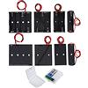 GTIWUNG 8Pcs AA Portabatterie, 1.5V 3V 4.5V 6V aa Battery Clip Battery Holder Batteries Case con cavi, Titolare Caso Batteria, 2 Pezzi Custodia Batteria in Plastica, Custodia per Batterie AA/AAA