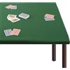 Corredocasa Tovaglia Copritavolo Mollettone Salvatavolo in Panno con Elastico Perimetrale Verde Gioco Poker Disponibile in Varie Misure (Quadrato 120x120 cm)