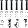 Brico Kit Kit Fumi Diametro 80 Mono Parete in Acciaio Inox, Altezza 6,29m, Kit scarico fumi per Stufa a Pellet e Legna, Caldaie, Camini | Brico Kit