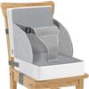 CAVWVTYU Cuscino Rialzo Sedia per Bambini, 3-Punto Cintura Baby PU Impermeabile Portatile di Seat Elevation Con Cinture