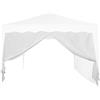 INSTENT Pannello per Gazebo - con Finestra o Cerniera, per Gazebo 3x3m, Resistente, Impermeabile, Respirabile, Colore a Scelta - Tendone Parete Pensilina Laterale, Zip