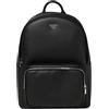 Emporio Armani BACKPACK ZIP LOGO METALLO TASCA ZIP Nero UNICA