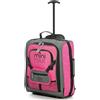 Aerolite Minimax - Valigia per bambini, trolley, borsa a mano, zaino con tasca frontale per giocattoli, bambole, orsacchiotto rosa rosa S