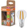 OSRAM Energy Class nella classica forma a lampadina, 3,8 W / 806 lm, EEK A, luce bianca fredda (4000 K), CRI 80, in vetro senza piombo di colore trasparente, attacco E27, IP20, 60 mm DM, 6- pacchetto