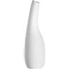 LEONARDO HOME Arco 059009 - Vaso in ceramica curva, 1 pezzo, per fiori singoli, struttura speciale, per fiori singoli, altezza 40 cm, bianco, 059009