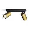 Philips Lighting Philips Idris spot a 2 teste, lampada GU10 non inclusa, ottone, IP44, resistente all'acqua