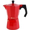 VITRINOR Caffettiera Italiana 24,4x16,8x11,9 cm. Rosso