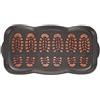 Relaxdays Zerbino in Gomma, Gioccolatoio per Scarpe con Impronte, 80 x 40 cm, Tappeto Indoor e Outdoor, Nero Arancione