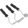 Ejoyous Rulli di Vernice, 3 Pezzi Set di Rulli in Resina Epossidica, Rullo in Fibra di Vetro, Rullo Frangibolle perVetroresina, Rullo di Laminazione, Kit di Rulli di Laminazione in Lega di Alluminio