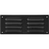 Repa Market Griglia di ventilazione a lamelle color antracite 260 x 100 mm - Griglia di ripresa aria in acciaio di alta qualità - Per soffitto e parete laterale - HVAC - Con rete di protezione