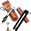 CHmiss Trapano A Coclea Manuale Legno,CHmiss Trivella Per Legno Strumento,Chiave Per Coclea In Legno Manuale,Trivella A Mano Per La Lavorazione Del Legno,Con Tubo Di Combustione,Per Campeggio,Esterni,Bushcra