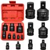 YDHfdc 8 Pezzi Adattatore Chiave a Cricchetto 1/4 3/8 1/2 3/4 Adattatore per Bussola di Impatto Riduttori per Bussola per Chiave Dinamometrica, Cricchetto, Trapano