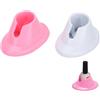 Fybida Supporto per Bottiglia di Smalto per Unghie in Gomma Morbida 2 Pezzi Supporto per Smalto Anti-caduta per Salone di Nail Art