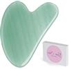 Prettivo Jade Gua Sha Stein - Massaggiatore a Forma Di Cuore Per Sculture Facciali, Antirughe e Rivitalizzazione Della Pelle, Perfetto per Agopuntura Spa e Casa