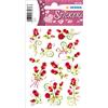 HERMA 3347 - Adesivi a forma di rosa eleganti (26 adesivi, pellicola opaca), autoadesivi, motivo permanente, per ragazze e ragazzi, colore: rosso
