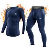 MeetHoo Set Biancheria Intima Termica per Uomo, Maglia e Pantaloni Termici Sport Calcio Corsa Abbigliamento Intimo Termico Uomo Sci con Funzione Palestra Ciclismo Running