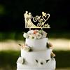 sundrerfect Cake Topper Matrimonio Personalizzato, Topper Torta Matrimonio,Figurine Sposi Per Torte, Decorazione Torta Mr & Mrs, Decorazione Matrimonio Elegante In Legno, Topper Per Torte Nuziali e Feste