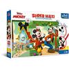 Trefl-3in1 24 Grandi, Libro, Gioco con Elementi da Colorare, Colorati con Personaggi Disney, per Bambini dai 3 Anni Puzzle, Colore Cars, Casa Allegra e Amici, 41012