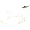 MPE AUDIO MPE - Microfono ad archetto Mini Cannon Xlr 4 Poli color carne pelle rosa beige professionale a condensatore polarizzato cardioide per radiomicrofoni mod: HD10X 4 poli