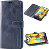 Mulbess Custodia per Samsung Galaxy M3, Cover Magnetica Flip con Chiusura, Fessura Carte Portafoglio, Portacellulare Protezione, Vintage Navy Blu