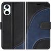 BoxTii Cover per Oppo Reno 8 Lite 5G / Oppo Reno 7 Lite 5G / Oppo A96 5G, Custodia in PU Pelle Portafoglio per Oppo Reno 8 Lite 5G / Oppo A96 5G, Magnetica Cover a Libro con Slot per Schede, Nero