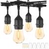 ZOTOYI Catena Luminosa Esterno 45M, S14 Luci da Esterno Giardino con 45+2 LED Lampadina, IP65 Impermeabile Catena di Lampadine da Esterno per Giardino Terrazzo Balcone Festa Gazebo, 2700K
