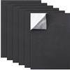 BENECREAT 6 fogli autoadesivi in schiuma spessa 5 mm, 21 x 30 cm, colore nero, antiscivolo, per lavori di ruolo, protezione per mobili, imbottitura per cuciture
