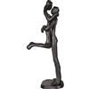 Aoneky Statua di Coppia di Ferro - Scultura Decorativa, Arredamenti per Casa, Salotti, Moderno Minimalista Decorazioni Interni- Regalo di Anniversario Matrimonio (Salta e Bacia)