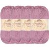 BambooMN JubileeYarn - Gomitolo di filato sportivo in cotone di bambù, 4 matasse, 50 g/matassa, 4 matasse