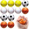 Xiuyer Palla da Calcio in Spugna, 12pcs Mini Palloni Sportivi Palline Antistress in PU Palloni da Basket Palline da Tennis Palline da Baseball per Interni Esterni Feste Sportive Regali