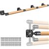 Dolibest 1M Sbarra da Ballo, Sbarra da Ballo in Legno per Stretching montata a Parete per Attrezzatura da Allenamento alla Sbarra in casa con Supporto in Metallo per Bambini e Adulti, Diametro 4 cm
