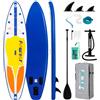 FunWater Gonfiabile Stand Up Paddle Board Con Zaino, Pompa, Guinzaglio Di Sicurezza, Pagaia, Borsa Impermeabile Per Il Telefono, 3 Pinne, Adatto A Tutti I Livelli Di Abilità