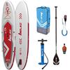 Zray SUP Gonfiabile Stand Up Paddle Board Dropstitch con pompa per il trasporto (X2 rosso, 330 x 81 x 15 cm)