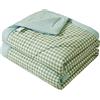 RRNAR Piumino Estivo Letto Matrimoniale Piumone Leggero Coperta Trapunta Sottile in 100% Cotone Lavato Anallergico, Lavabile in Lavatrice,D,150x200cm