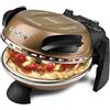 G3 Ferrari G10006 Pizza Express Delizia, Forno Pizza, 1200 W, 400°C, Pizza fragrante in 5 minuti, Ricettario incluso, Rame