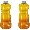 Le Creuset Set 2 Mini Macina Sale e Pepe, Plastica ABS, Rispettivamente 5 x 5 x 12.1 cm, Macina in Ceramica, Nectar, 44900116720000