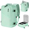 VOESLD Zaino per Ryanair 40x20x25, Zaino da Viaggio Aereo Bagaglio a Mano Verde Chiaro Porta PC Donna Uomo, Può essere Utilizzato Come Zaino Sportivo, il Tempo Libero