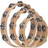 Candora - Tamburello in legno fatto a mano, 3 pezzi, 30,5 cm, 25,4 cm, 20,3 cm