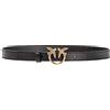 Pinko Cintura Donna Love Berry Simply Belt H2 Fibbia Oro Colore Nero Taglia L