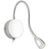 Pan International PARIS Lampade da parete e soffitto Potenza 2W Finitura Chrome 3000K Dimensioni D.8x33 2W 150lm IP20 - PAN PAR00255