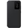 Samsung Smart View Wallet Cover custodia a portafoglio con finestra di visione notifiche per Galaxy S23, Nero