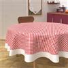 Soleil d'ocre, Tovaglia Rettangolare Antimacchia in Cotone, Rosso, Diametro 160 cm