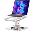 EOIWUY Supporto PC Portatile, [360° Base Girevole] Porta Laptop Stand Alluminio Regolabile, [Ergonomico & Pieghevole] Supporto Notebook Scrivania B20 Compatibile con MacBook Pro/Air, HP (10-16)