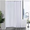 Furlinic Tenda da Doccia, Tessuto Anti-Muffa Bianco Impermeabile Ultra Grande Pulita del Fodera Lavabile,Imposta con 12 Ganci di Plastica-180 x 200cm.